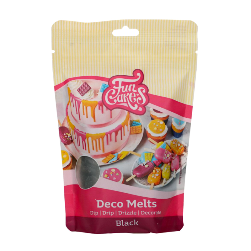 Deco Melts Noir ideal pour cake design et layer cake