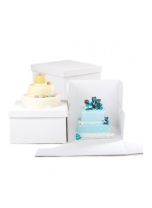 Boîte à gâteau blanche Cake Design